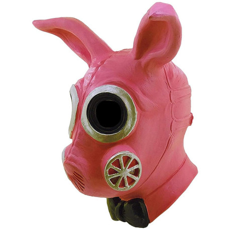 Masque de lapin pervers avec masque à gaz