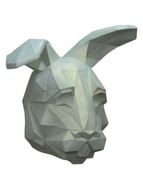 Masque de lapin polygonal Taille unique