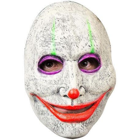 Masque de clown tueur au sourire néon Taille unique