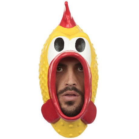 Máscara Pollo De Goma Talla Única
