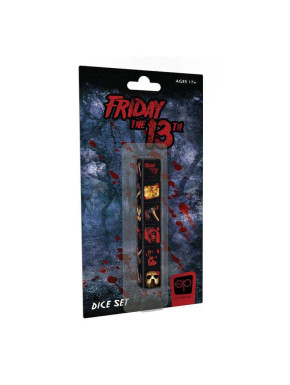 Conjunto de dados colecionáveis Sexta-Feira 13 na embalagem