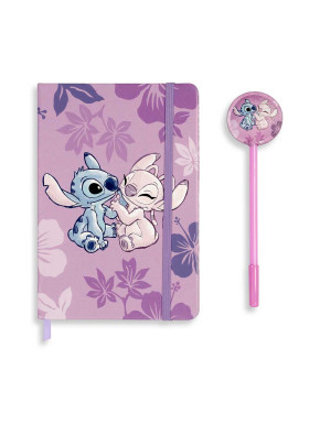 Stitch & Angel cuaderno y bolífgrafo