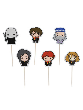 Set Cupcakes y Toppers Personajes Harry Potter