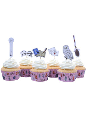 Set Cupcakes Capsulas Y Toppers Harry Potter