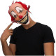 Máscara Payaso Sonriente Con Pinzas Talla Única