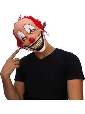 Máscara Payaso Sonriente Con Pinzas Talla Única