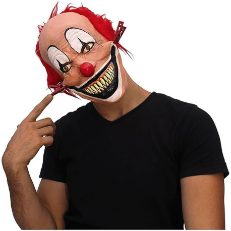 Máscara Payaso Sonriente Con Pinzas Talla Única