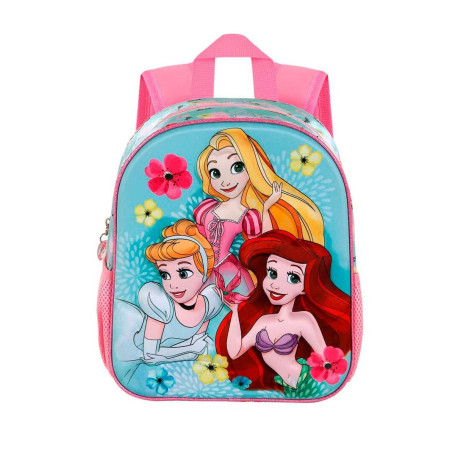 Mochila azul jardim de infância Princesas Disney