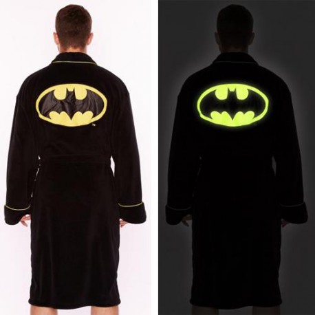 DC Comics Bathrobe Fleece Batman Glow in the Dark