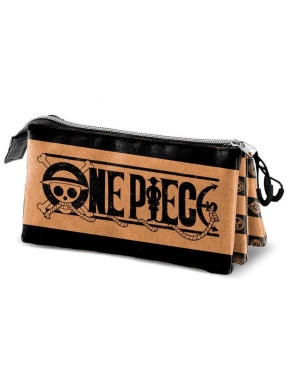 Estuche Portatodo Triple Ajedrez One Piece 