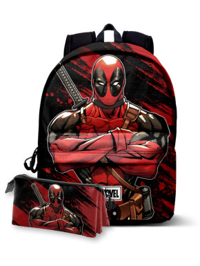 Pack mochila + estuche gratis Deadpool Marvel