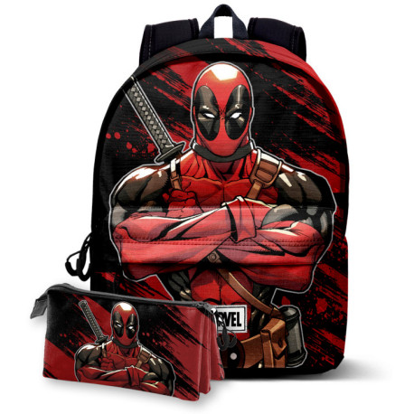 Pack mochila + estuche gratis Deadpool Marvel