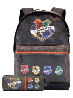 Pack mochila + estuche gratis Houses Harry Potter