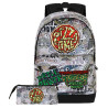 Mochila + estojo Pizza Time Tartarugas Ninja grátis