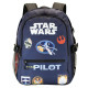 Pack mochila 44cm + estuche gratis piloto Star Wars