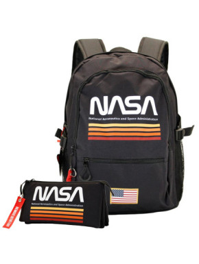 Pack mochila + estuche gratis NASA retro