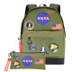 Pack mochila + estuche gratis NASA military green