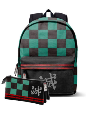 Pack mochila + estuche gratis Demon Slayer Tanjiro