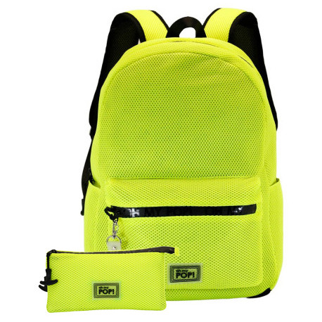 Pack mochila + estuche gratis amarillo Oh My Pop!