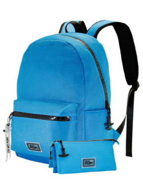 Pack mochila + estuche gratis azul Oh My Pop!