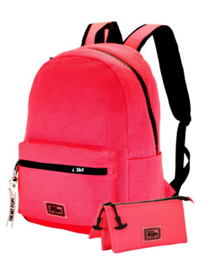 Pack mochila + estuche gratis rosa Oh My Pop!