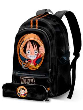 Pack mochila + estuche gratis Luffy One Piece