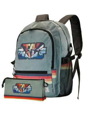 Pack mochila + estuche gratis Star Wars vintage