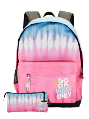 Pack mochila + estuche gratis Tie Dye Rosa