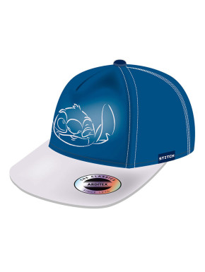 Gorra bordada silueta Stitch azul