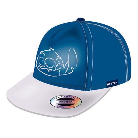 Gorra bordada silueta Stitch azul