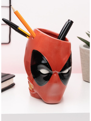 Bote para Bolígrafo/planta Deadpool 13 cm