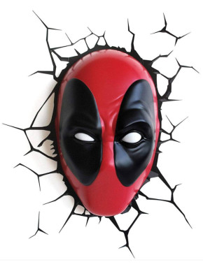 Marvel Lámpara 3D LED Deadpool