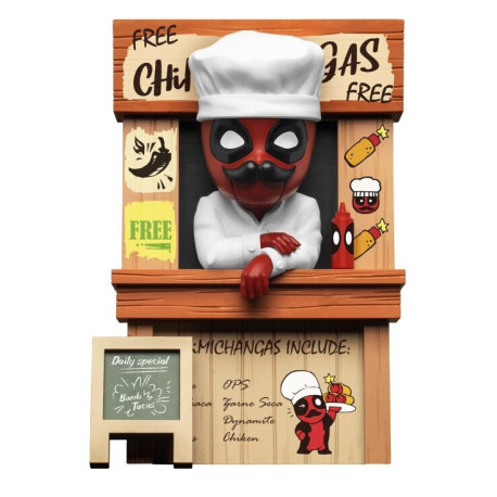 Figura de colección La tienda de Chimichangas de Deadpool 10 cm