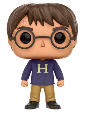 Figura oficial Funko Pop! de Harry Potter con sweater