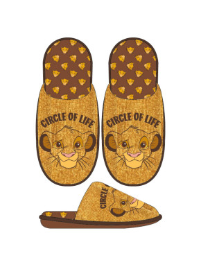 ZAPATILLAS DE CASA ABIERTA LION KING