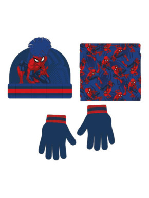 Conjunto de invierno 3 piezas Spiderman oficial Marvel