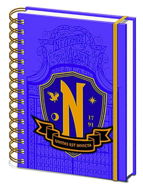 Libreta Miércoles A5 Escudo Nevermore Wednesday