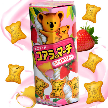 Galletas Lotte Koala´s March sabor a fresa