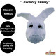 Masque de lapin polygonal Taille unique