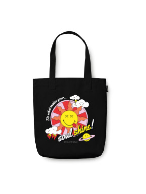 Bolso De Tela Smiley Quirky Comics