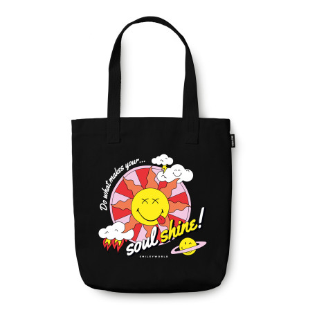 Bolso De Tela Smiley Quirky Comics