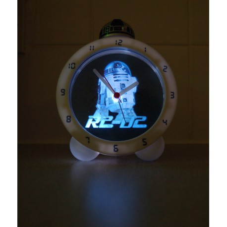 Reloj despertador R2D2 con luz