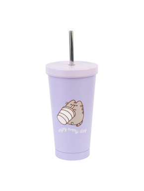 Vaso De Acero Con Pajita Pusheen Moments