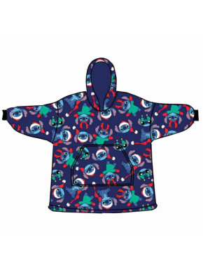 Poncho Lilo y Stitch adulto navidad