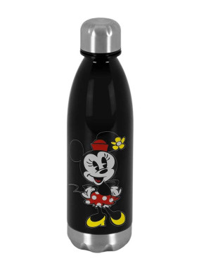 Botella Minnie Mouse Negro