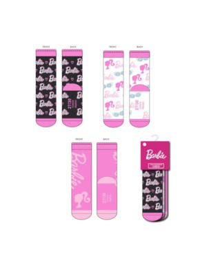 PACK CALCETINES 3 PIEZAS BARBIE