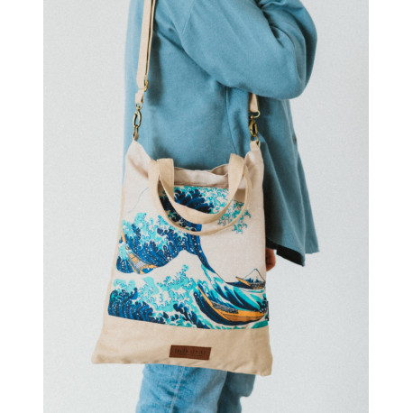 Bolso De Tela La Gran Ola De Kanagawa Hokusai