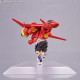 Macross 7 Vehículo Con Figura Tiny Session Vf-19 Custom Fire Valkyrie With Basara Nekki 11 Cm