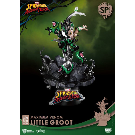 Marvel Comics Diorama Pvc D-Stage Maximum Venom Little Groot Special Edition 16 Cm