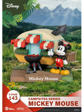 Mickey Mouse Disney Diorama Pvc D-Stage Campsite Series 10 Cm